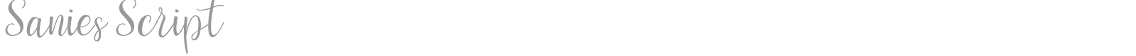 Sanies Script font preview